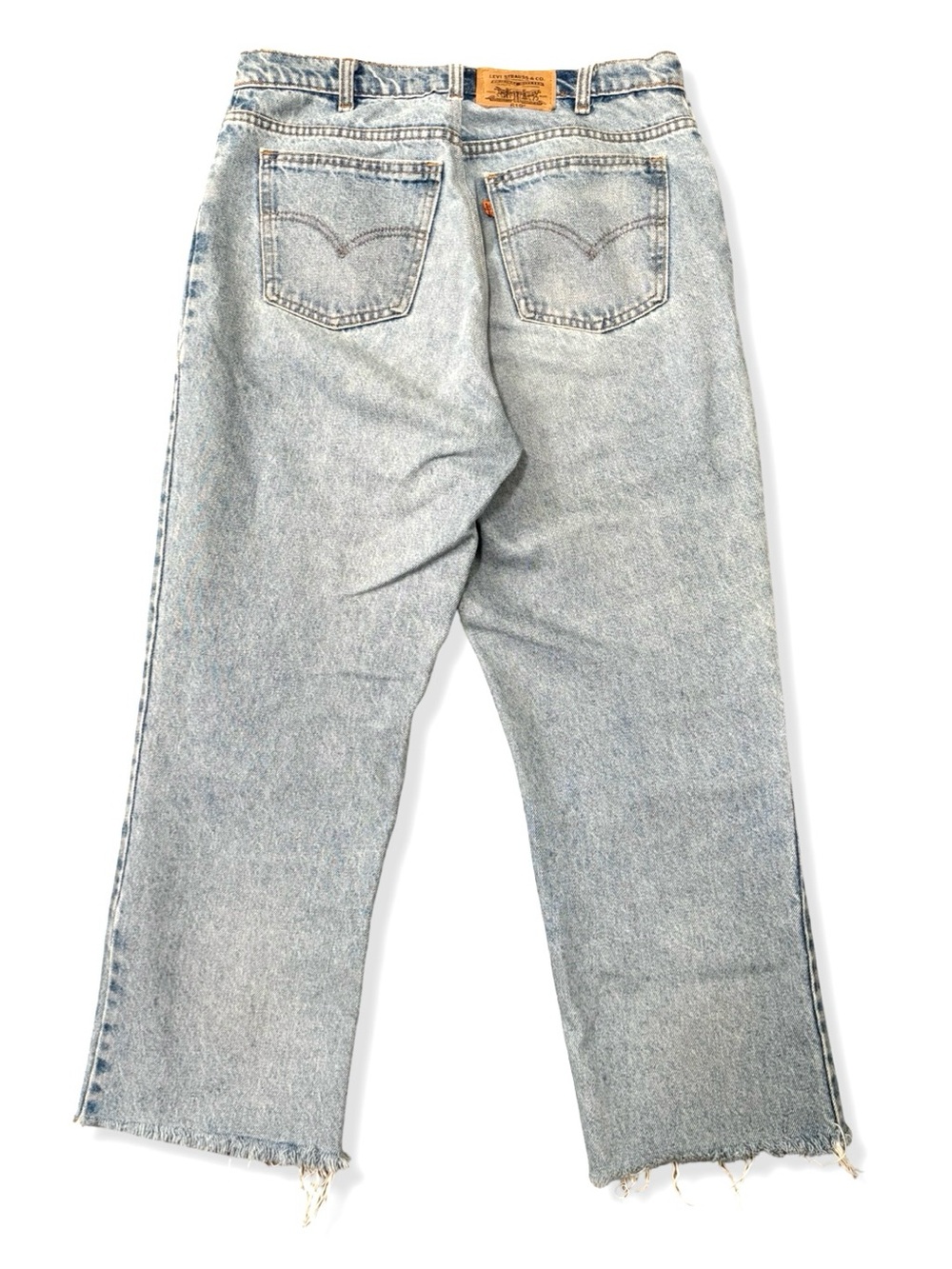 Vintage 90s Levi's 619 Orange Tab Light Blue Jeans